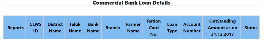 Commercial Bank Loan Details
