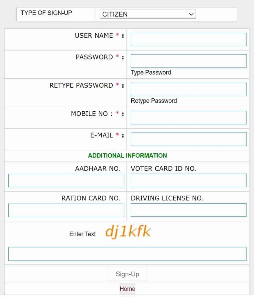 Digital Panchayat Portal Registration