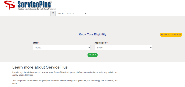 Service Plus Certificate Apply