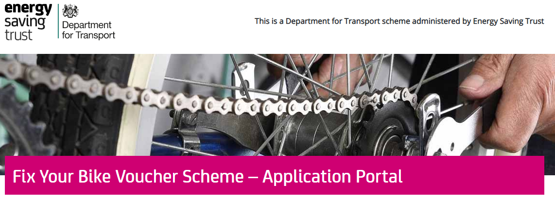 Fix your Bike Voucher Scheme Apply Online 50 Pound Third