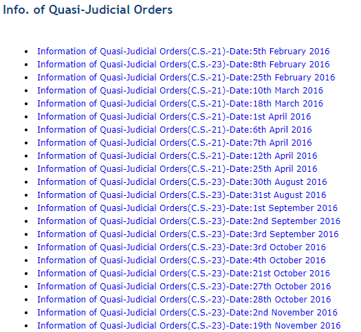 Quasi Judicial Order