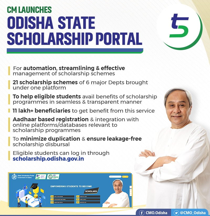 Odisha Integrated State Scholarship Portal 2022