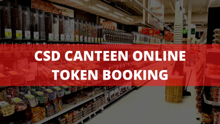 CSD Canteen Online Booking 